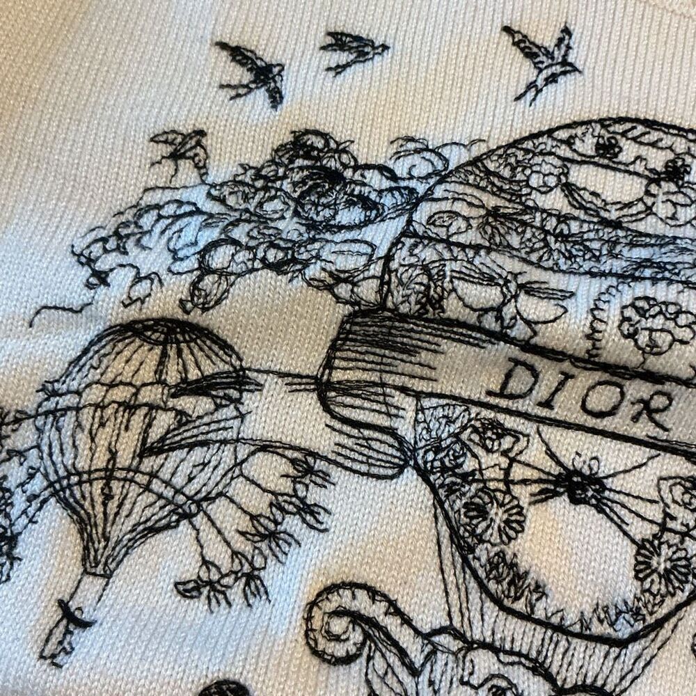 BeinSpired Christian Dior Cruise Sweater Sz 38 100% Wool - Picture 7 of 9